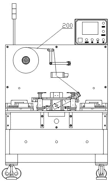 Semi-automatic stacking method for power battery core