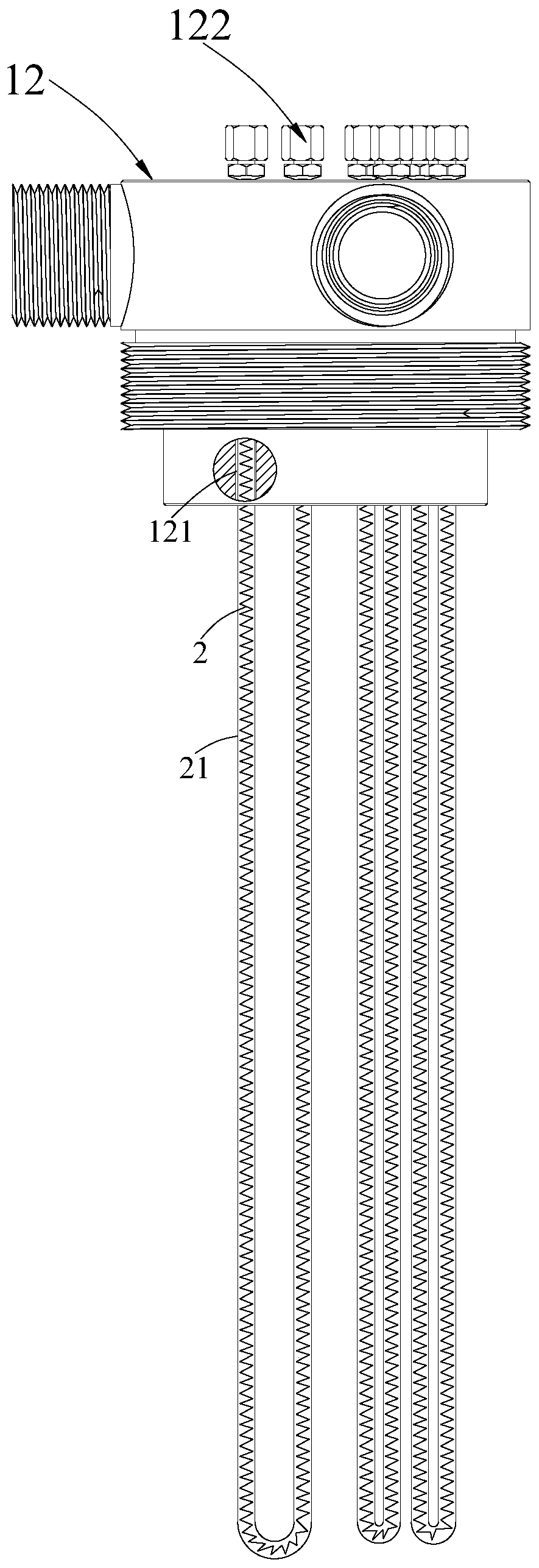 Gas-liquid heater and working method thereof