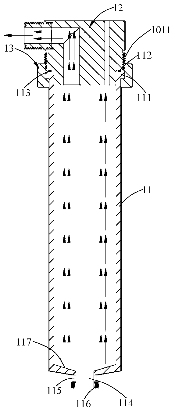 Gas-liquid heater and working method thereof