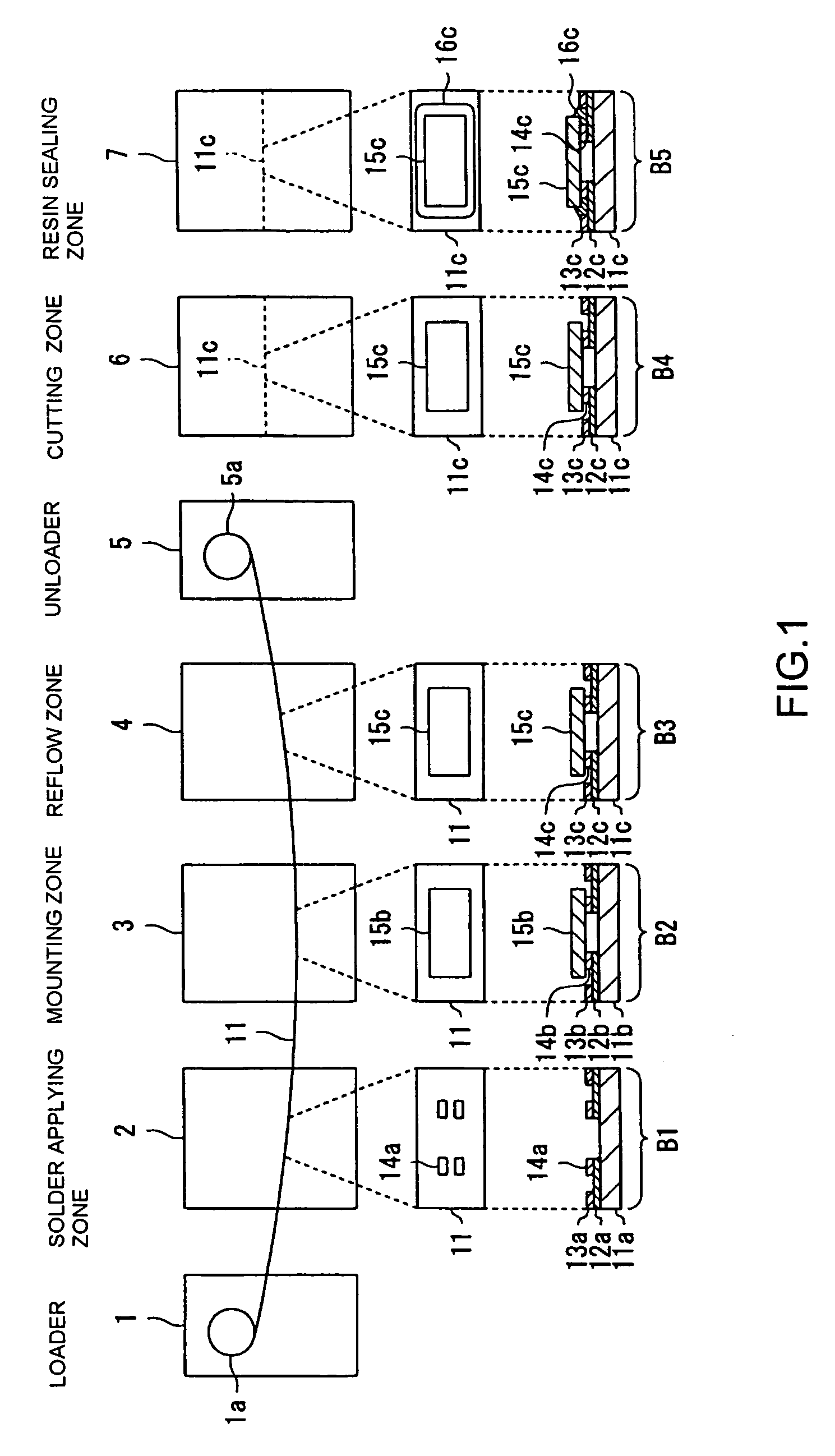 Apparatus for manufacturing electronic device, method of manufacturing electronic device, and program for manufacturing electronic device