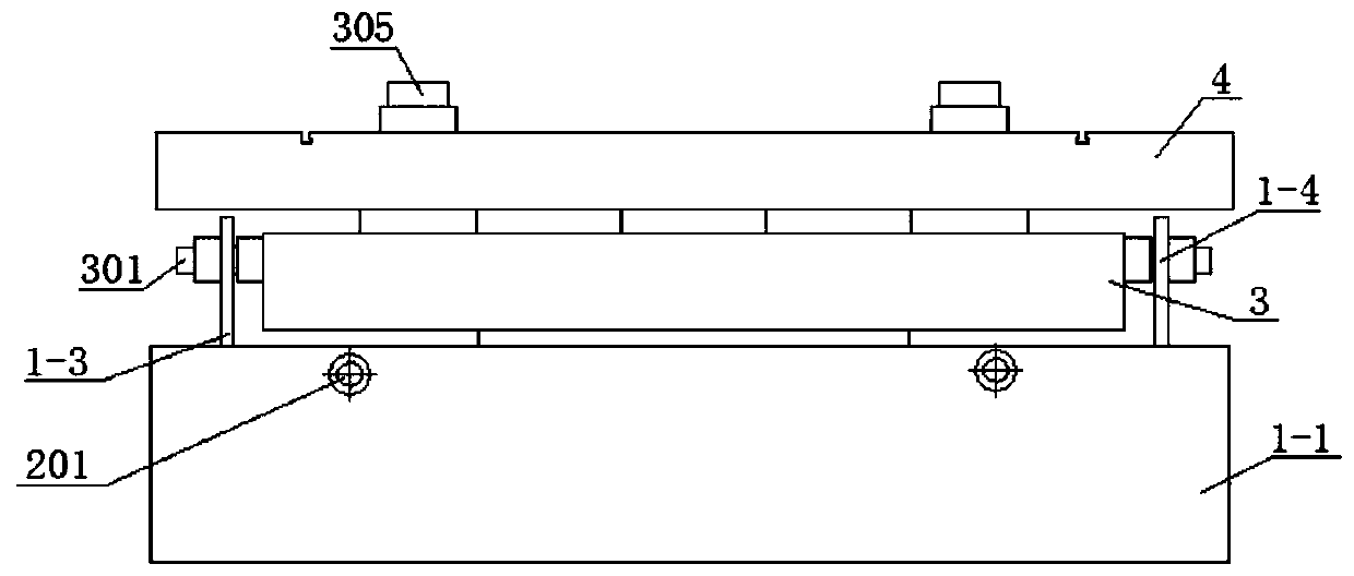 Three-axis vibration fatigue test device