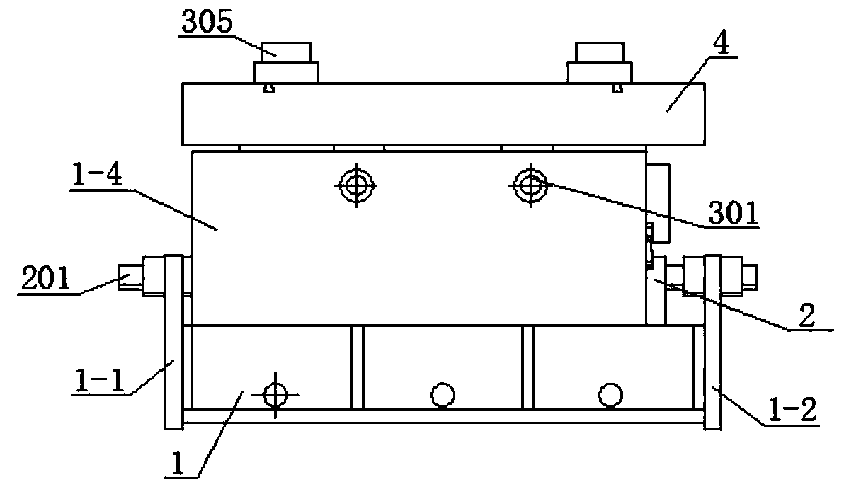 Three-axis vibration fatigue test device