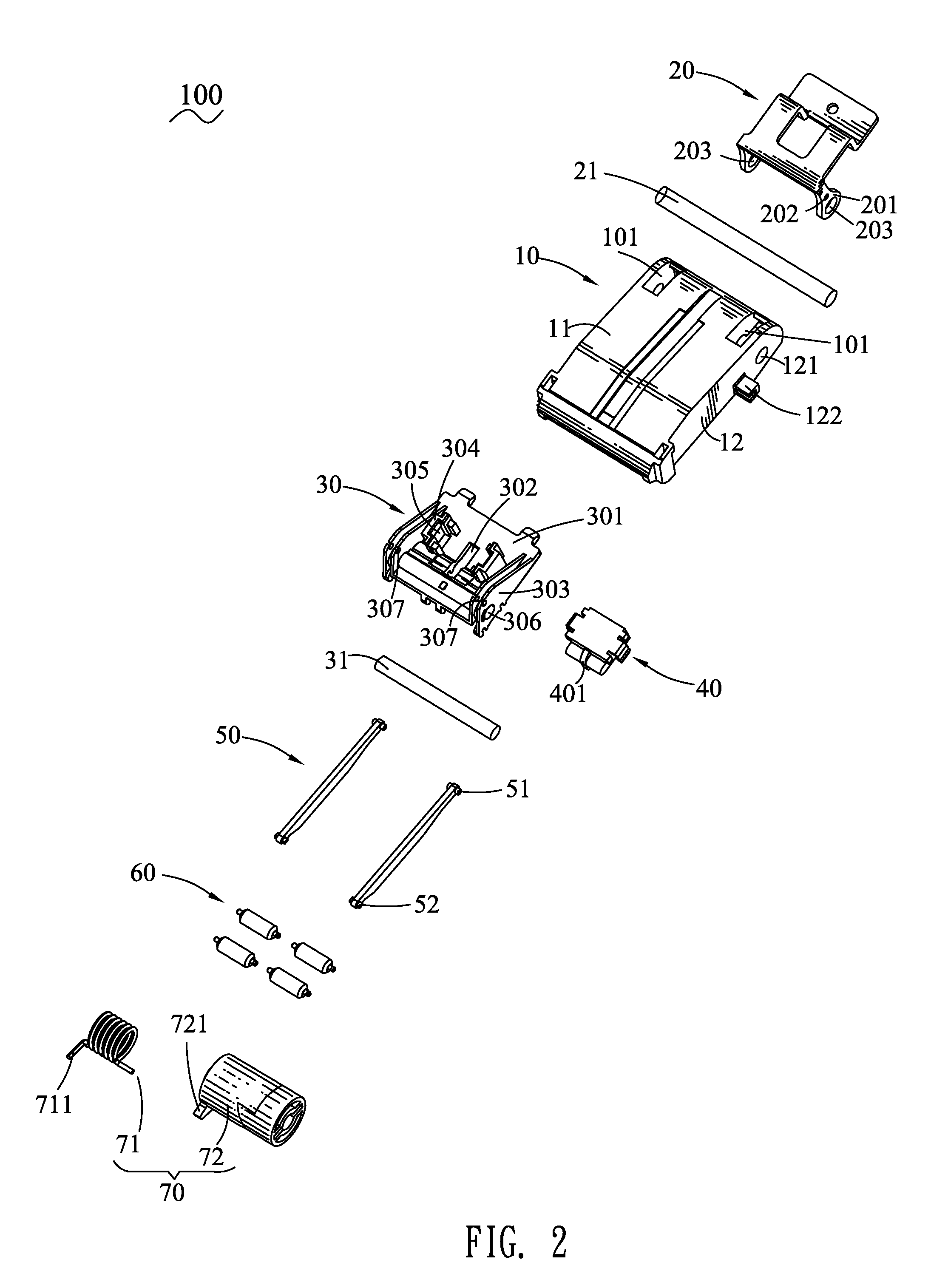 Sheet pressing apparatus with sensor unit and stepping motor