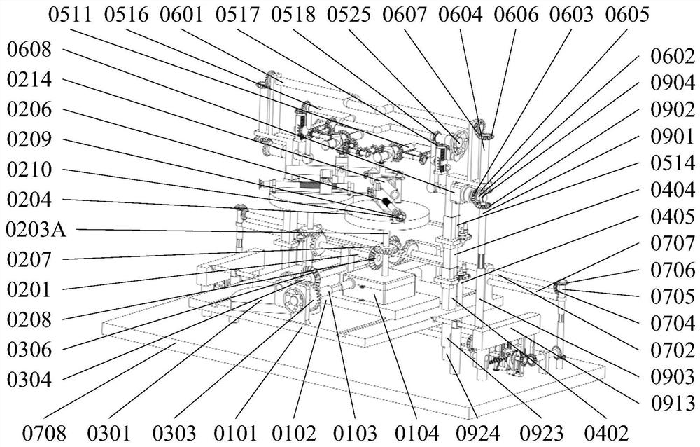 Adjusting device for welding round pipes at different angles