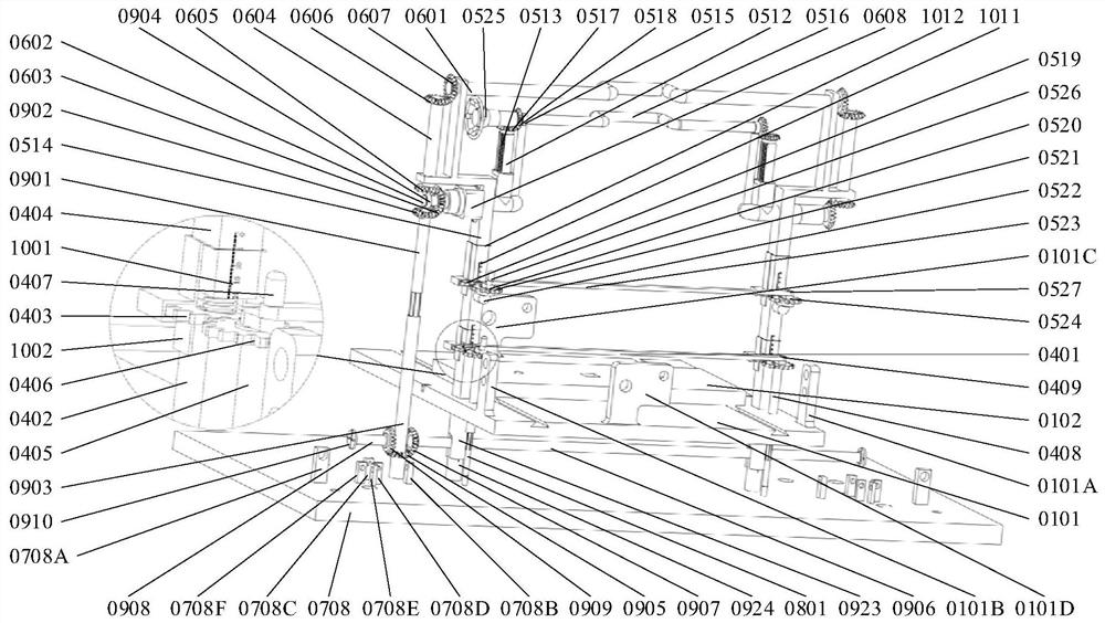 Adjusting device for welding round pipes at different angles