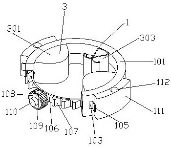 External rotation osteotomy adjuster for knee joint replacement surgery