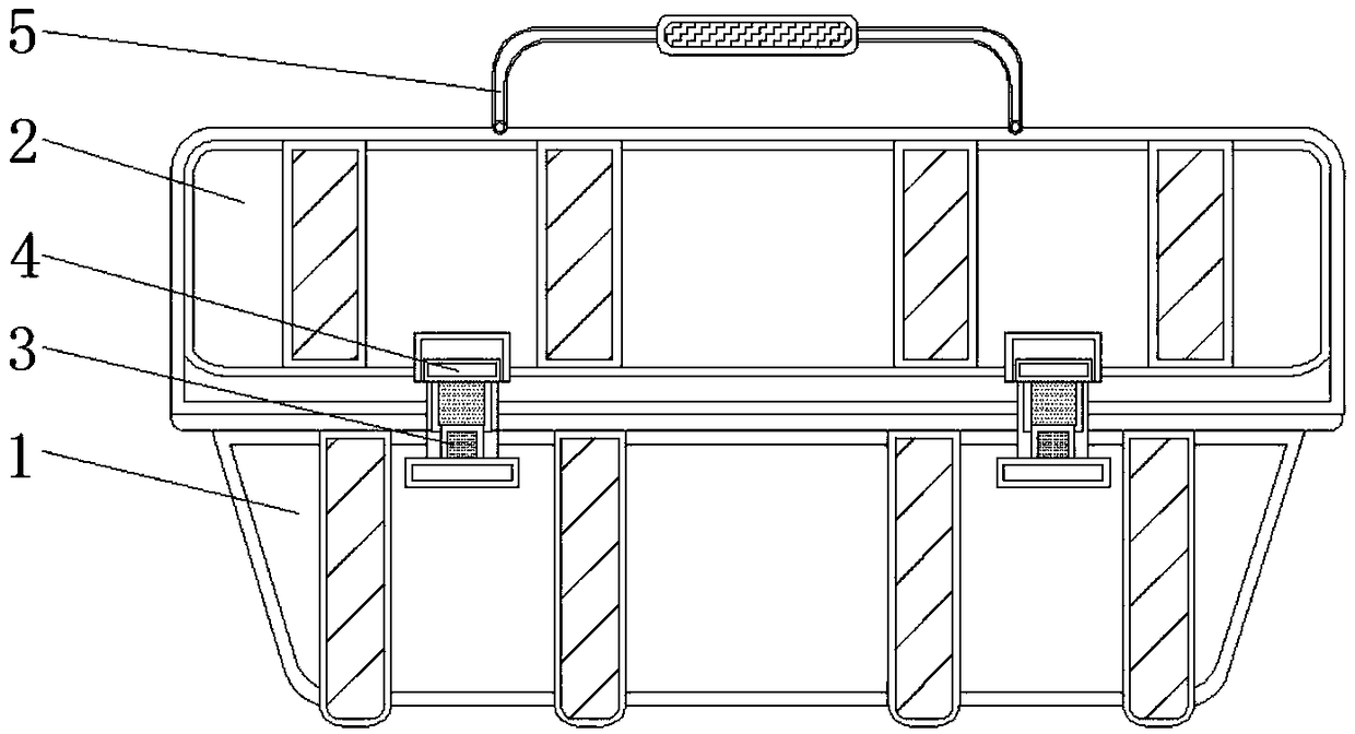 Safety type overhaul tool box for broadcast iron stand overhaul