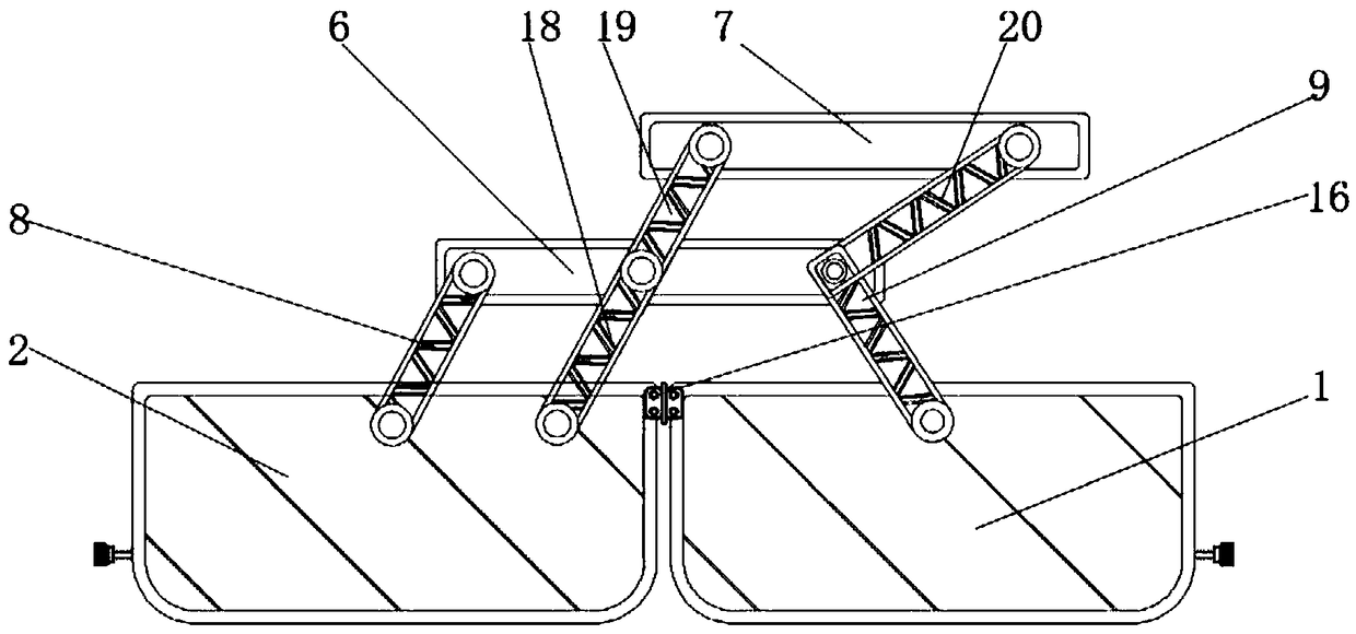 Safety type overhaul tool box for broadcast iron stand overhaul