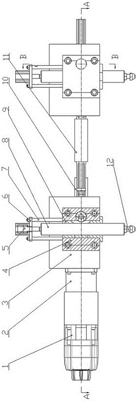 A self-locking gas-electric drive auxiliary support device