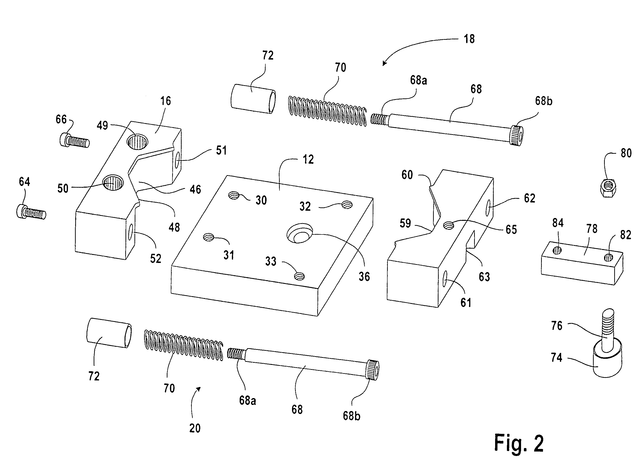 Device for holding objects to be treated