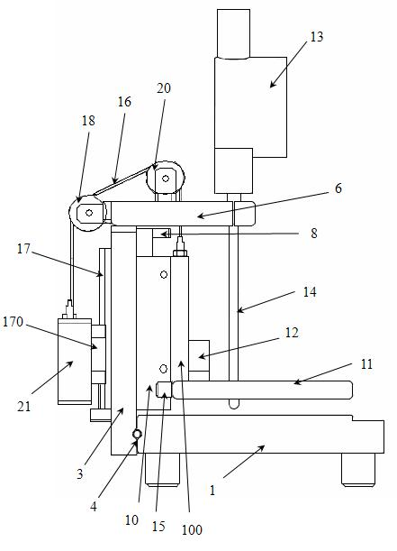 Device for measuring thickness of battery