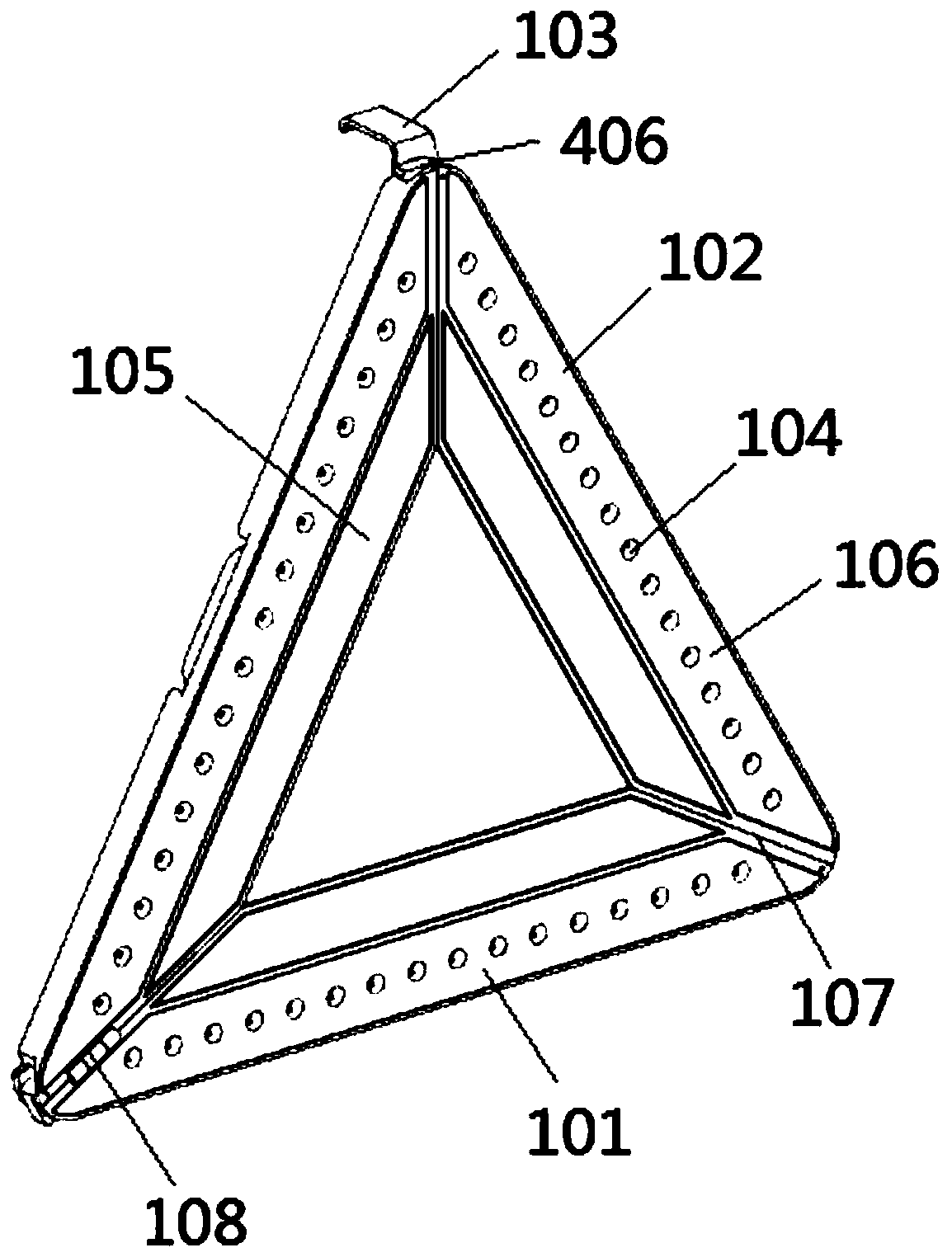 Triangular board convenient to store