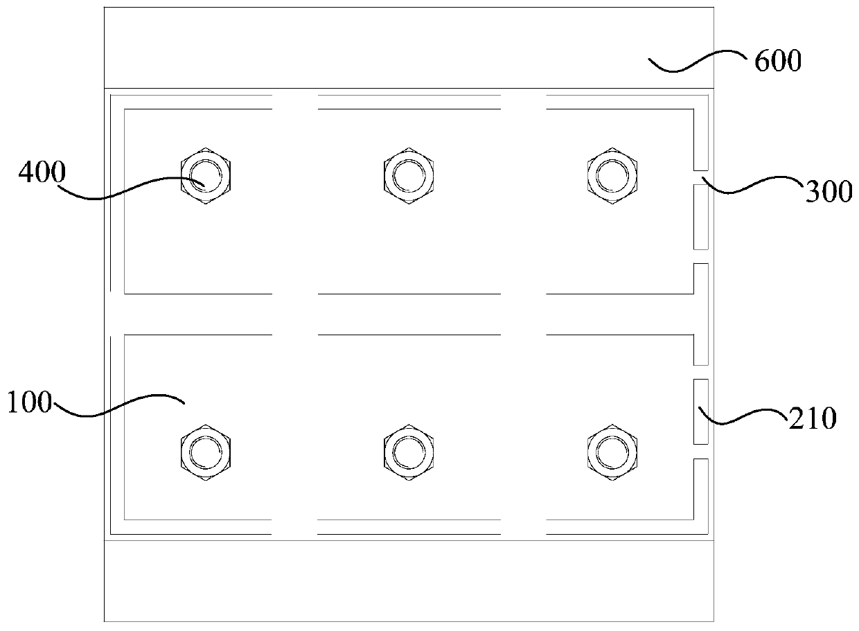Glass connection structure and its construction method