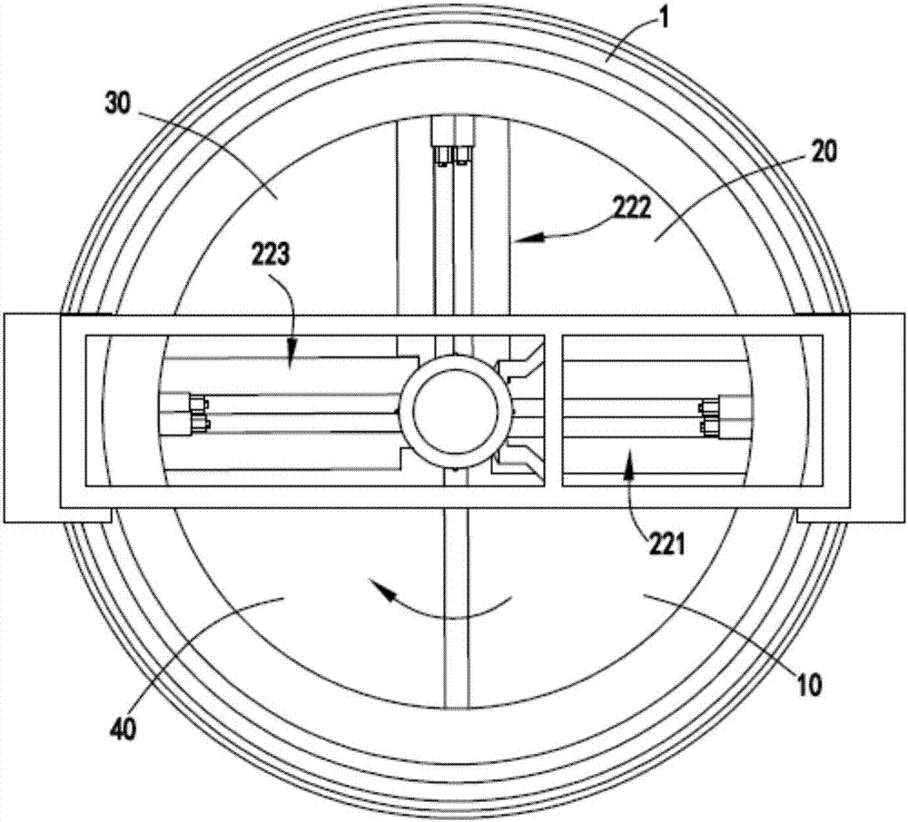 Rotary type size beating device