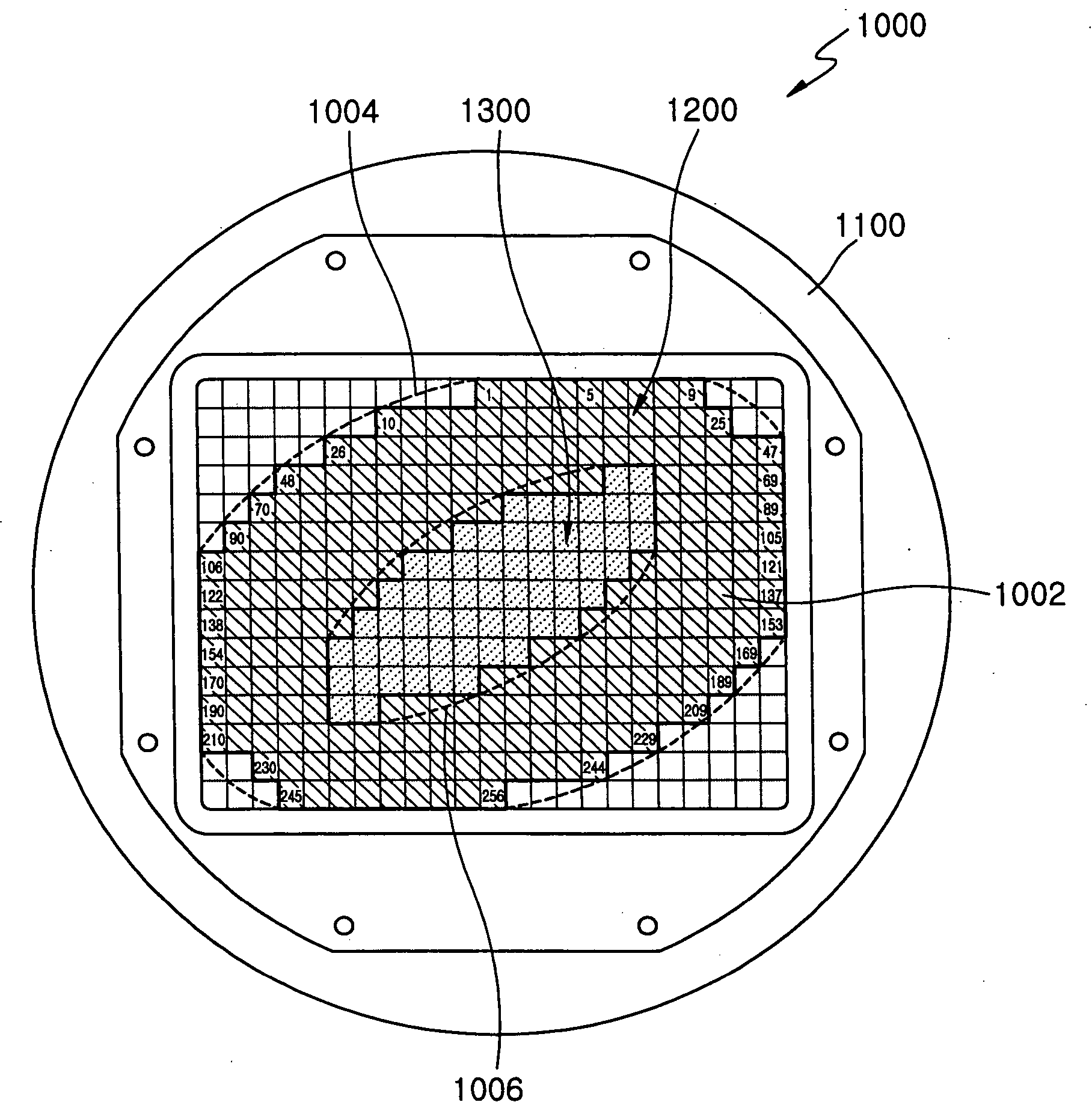 Donut-type parallel probe card and method of testing semiconductor wafer using same