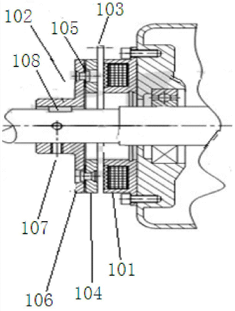 Brake rotor fixing mechanism and installation method thereof