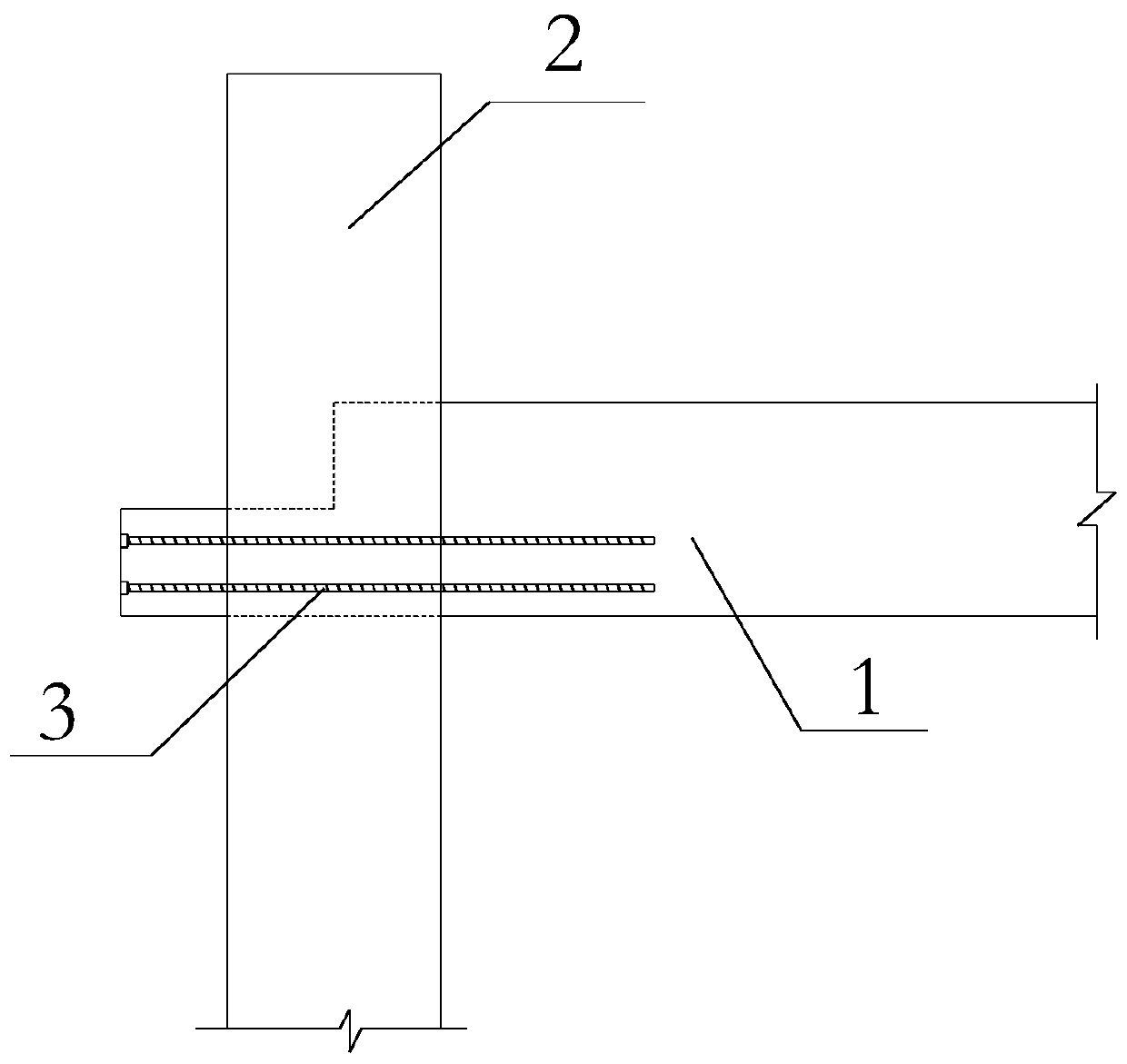 Reinforcing structure and method for damaged wood structure mortise-tenon joint