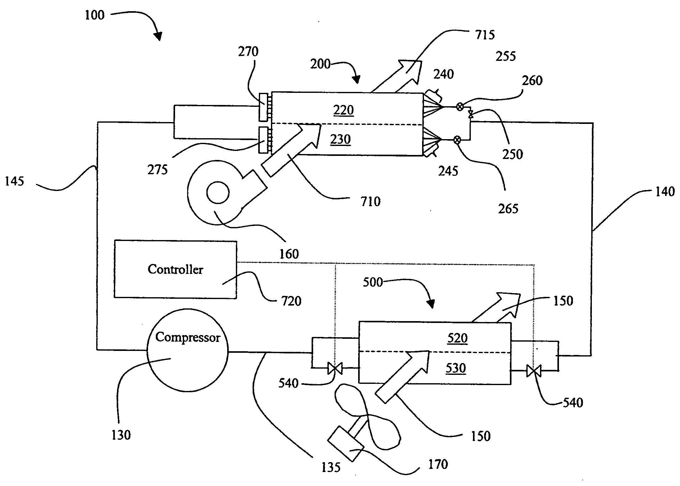Method and system for dehumidification and refrigerant pressure control