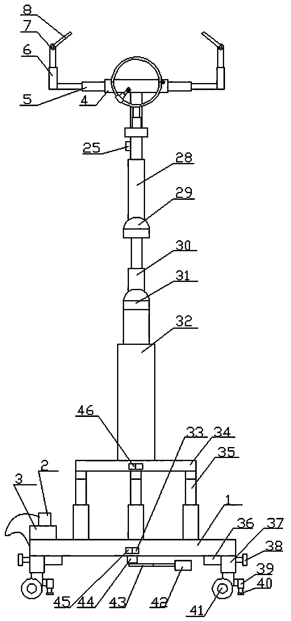 A sorting device for power transmission lines in shantytowns