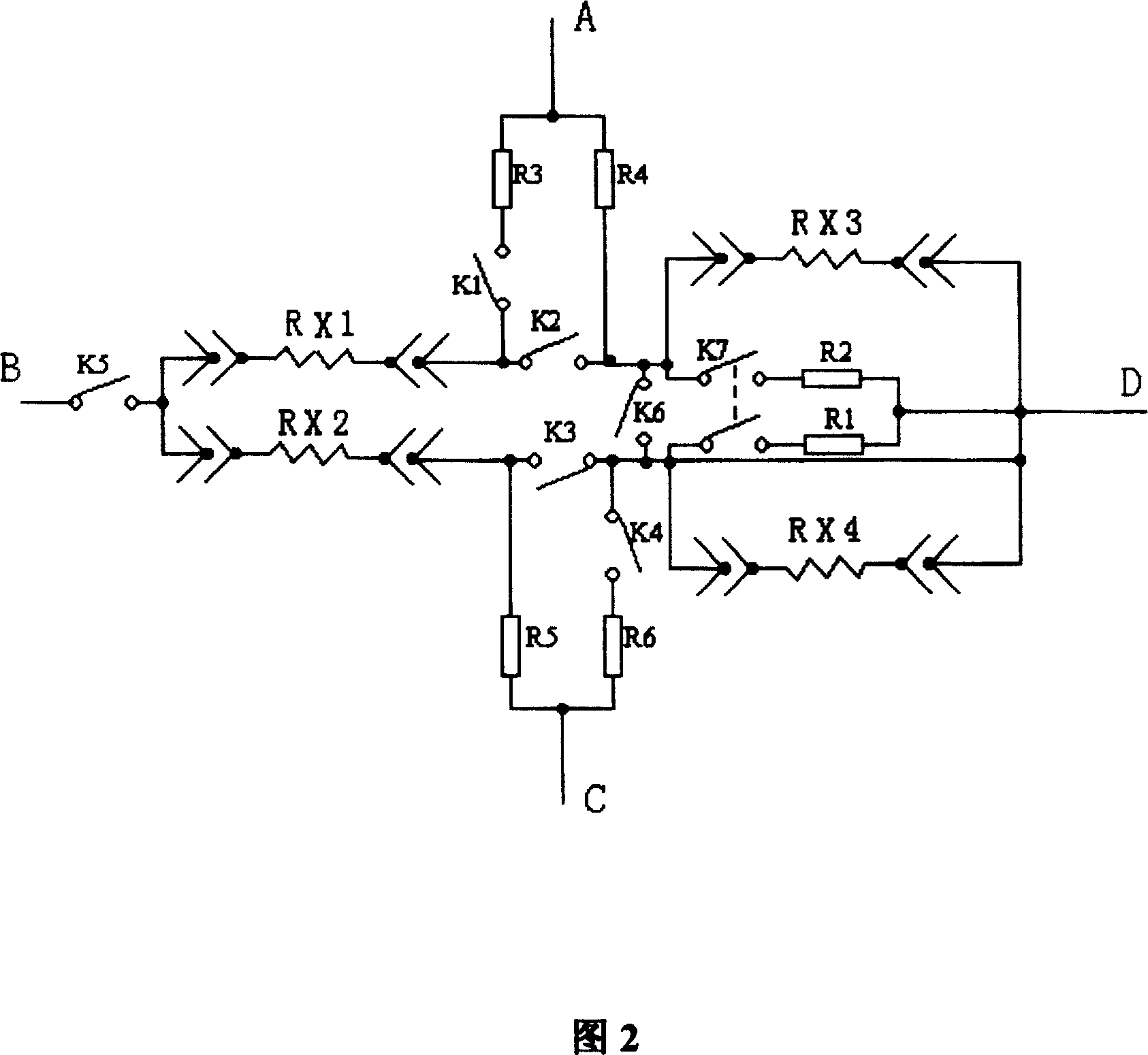 Signal switching apparatus of static multi-point strainmeter