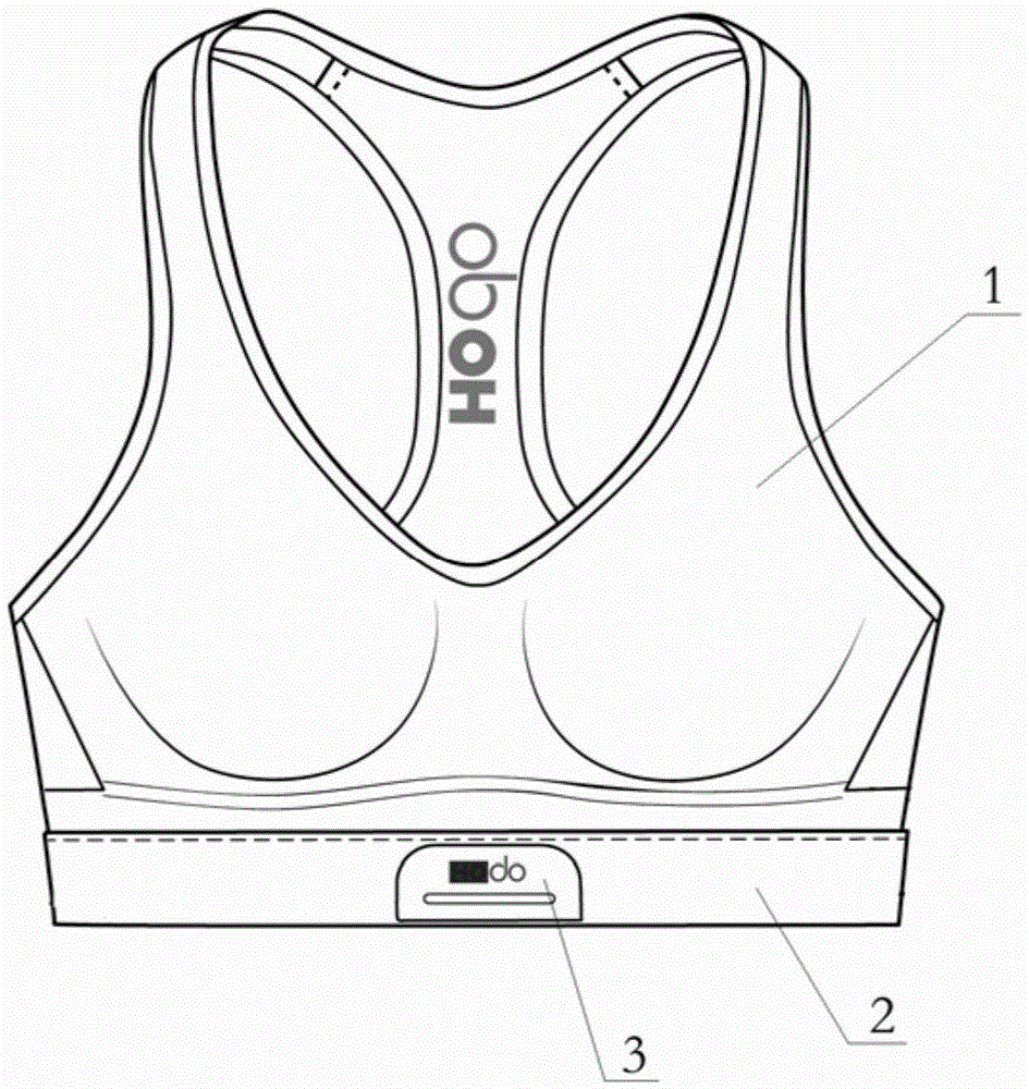 Bra with intelligent monitoring function