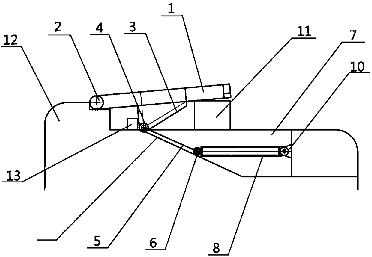 Horizontal overturning door