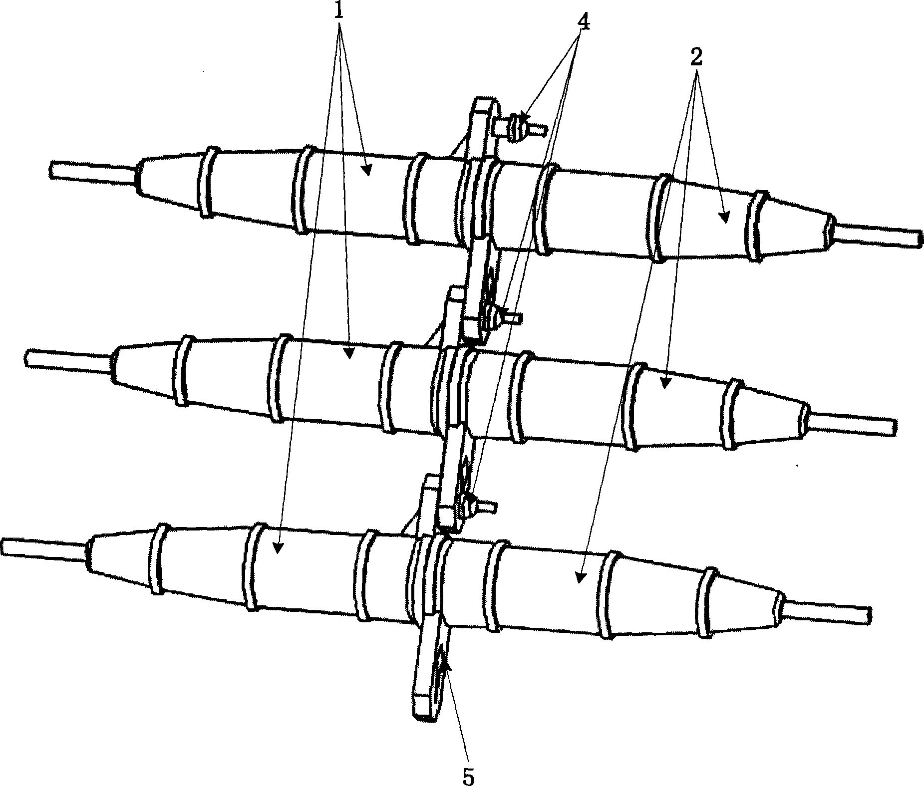 Protecting device for optical fiber fusion point