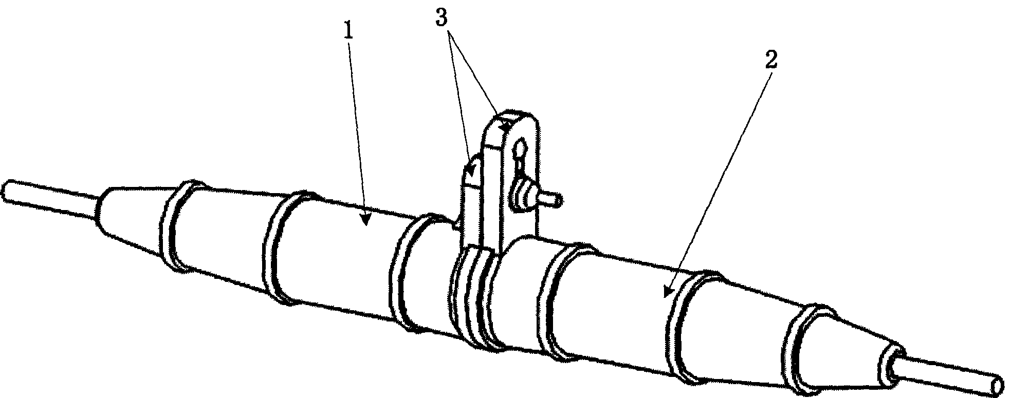 Protecting device for optical fiber fusion point