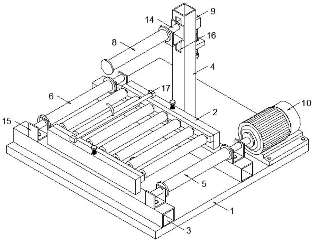 Floating type large plane polishing device for wood