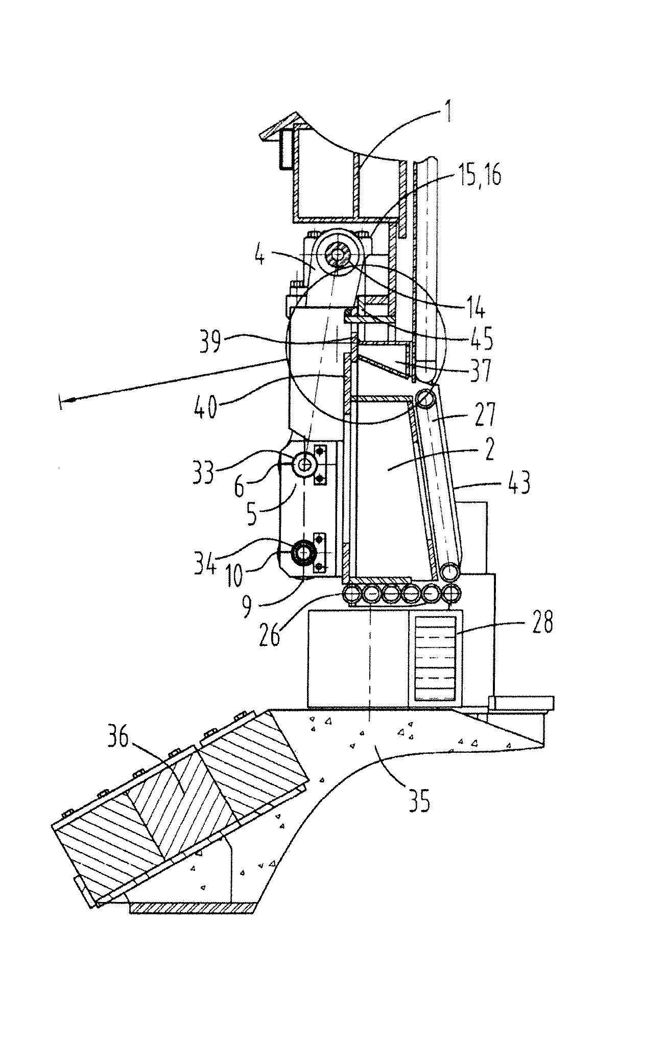 Sealing apparatus for a slag door of a metallurgical furnace