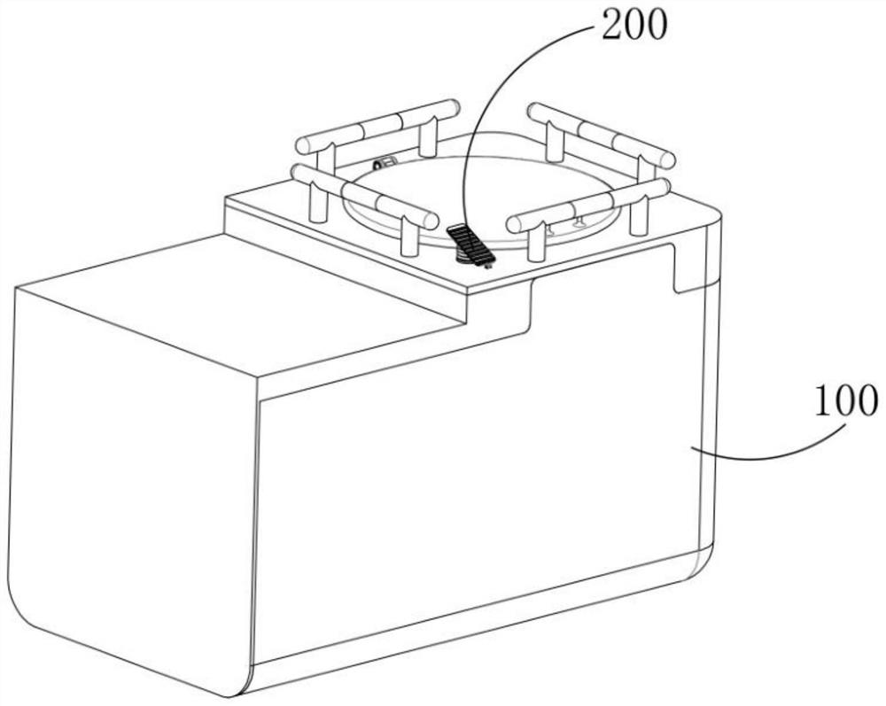 Large-capacity domestic waste treatment system that prevents odor from spreading