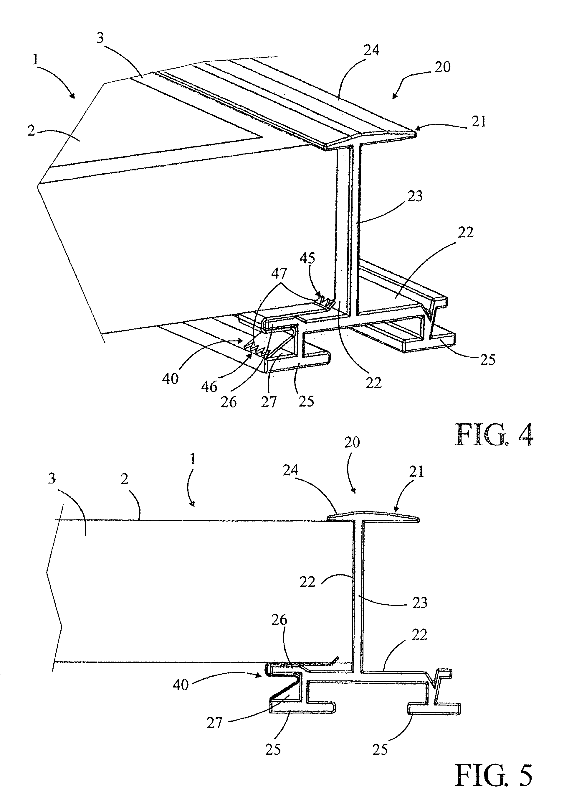 Separate connection device for grounding electrical equipment comprising a plurality of separate electrical components