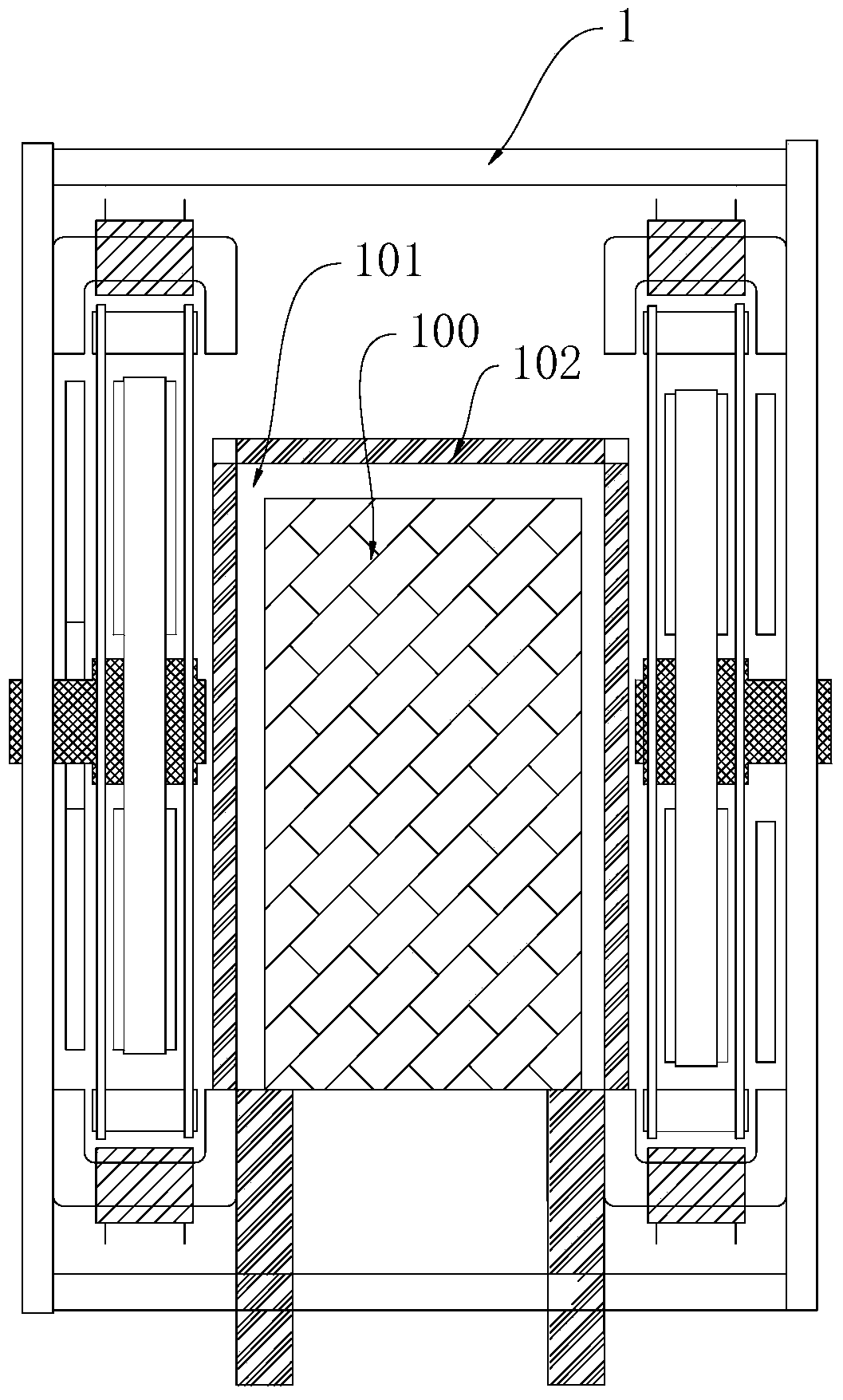 A mold heating device based on permanent magnetic induction