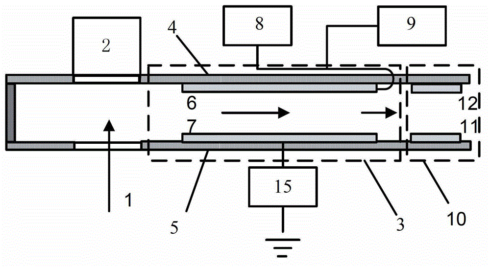 Flat-plate type high-field asymmetric waveform ion mobility spectrometer with noise reduction function