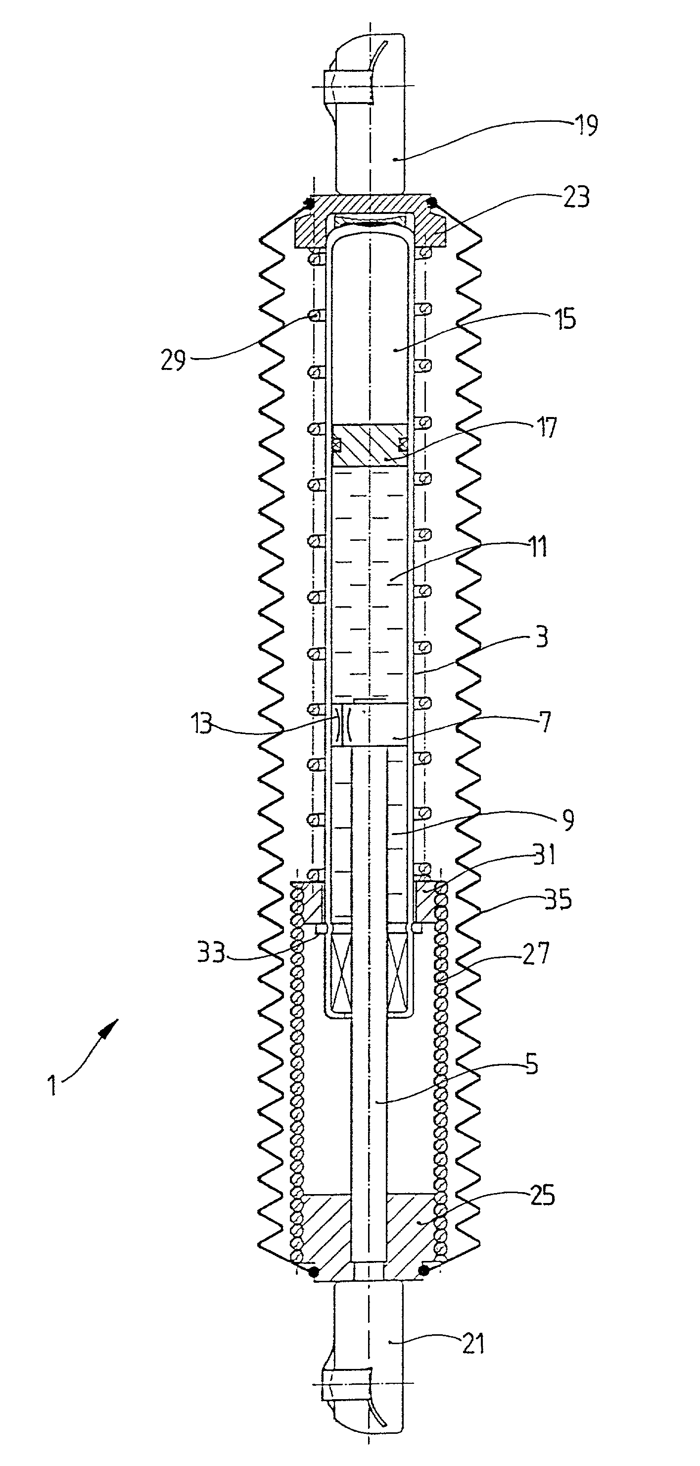 Piston and cylinder assembly