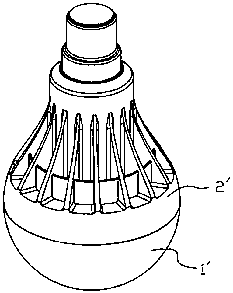 Bulb with clamping-connection structure and special non-contact dismounting and mounting tool of bulb