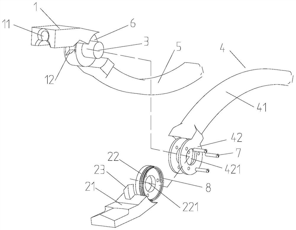 A split pin bending pliers