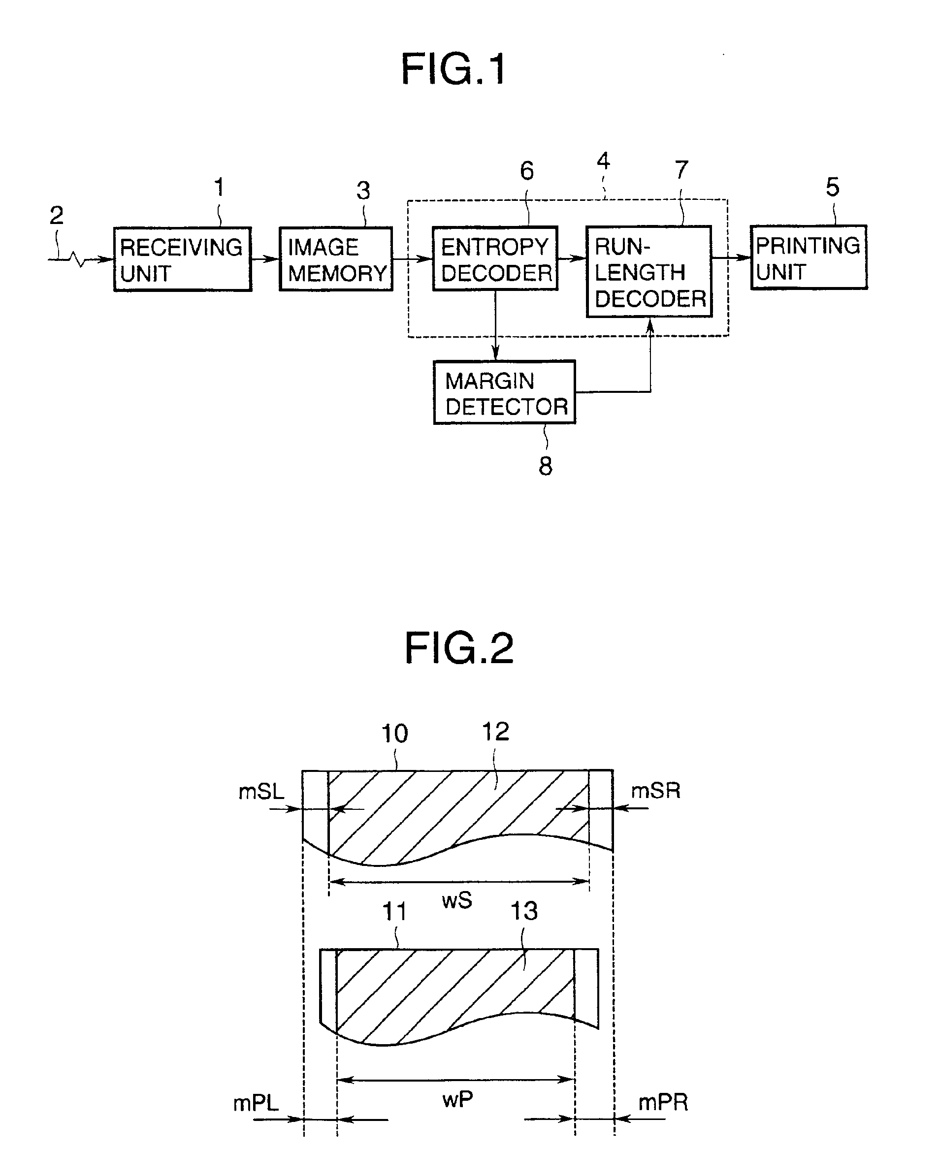 Facsimile machine and image margin adjustment method