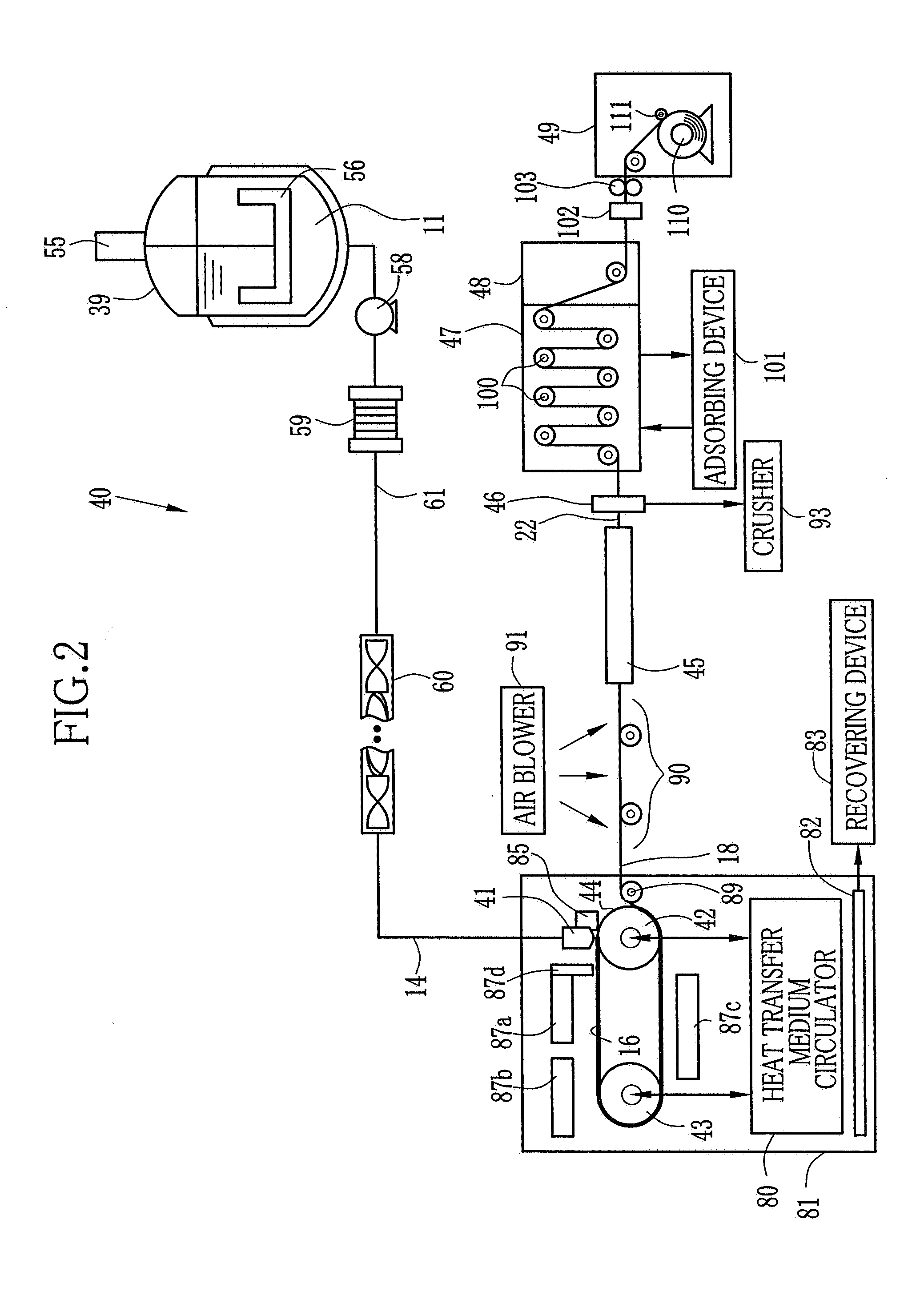 Casting device, solution casting apparatus and solution casting method