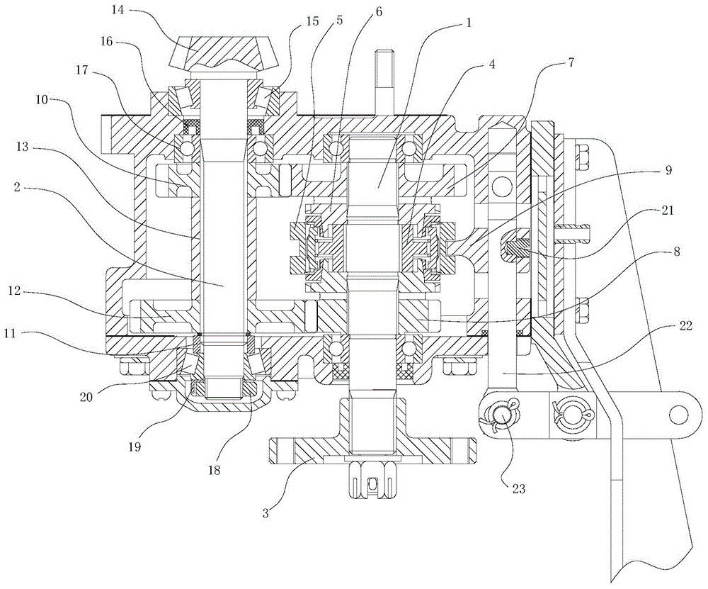 Synchronous two-stage transmission for vehicle