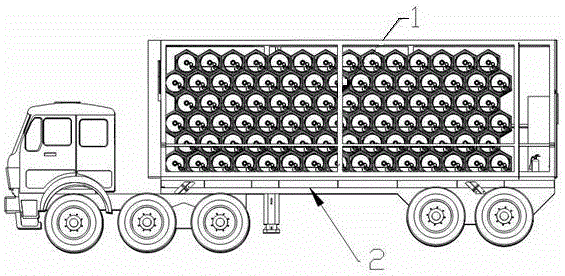 Movable type gas filling substation