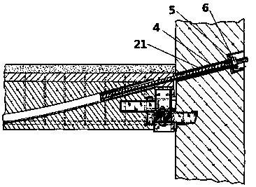 Beam and stand column connecting structure