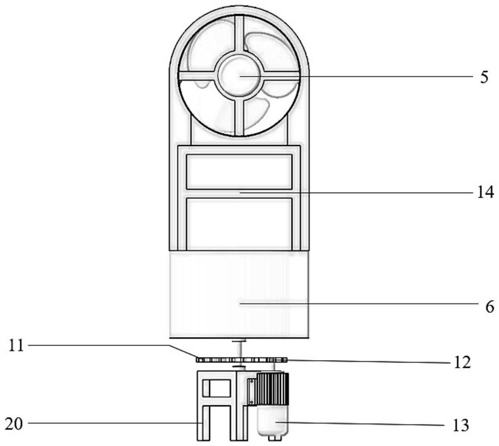 Integrated multidirectional loading model test device for offshore wind turbine