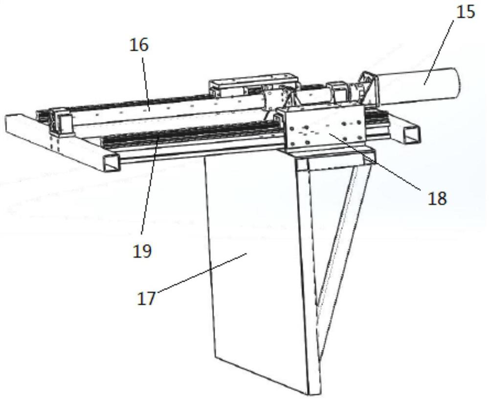 Integrated multidirectional loading model test device for offshore wind turbine