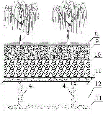 Collection, storage, and drain integrated rainfall flood holding up culvert and rainwater resource method