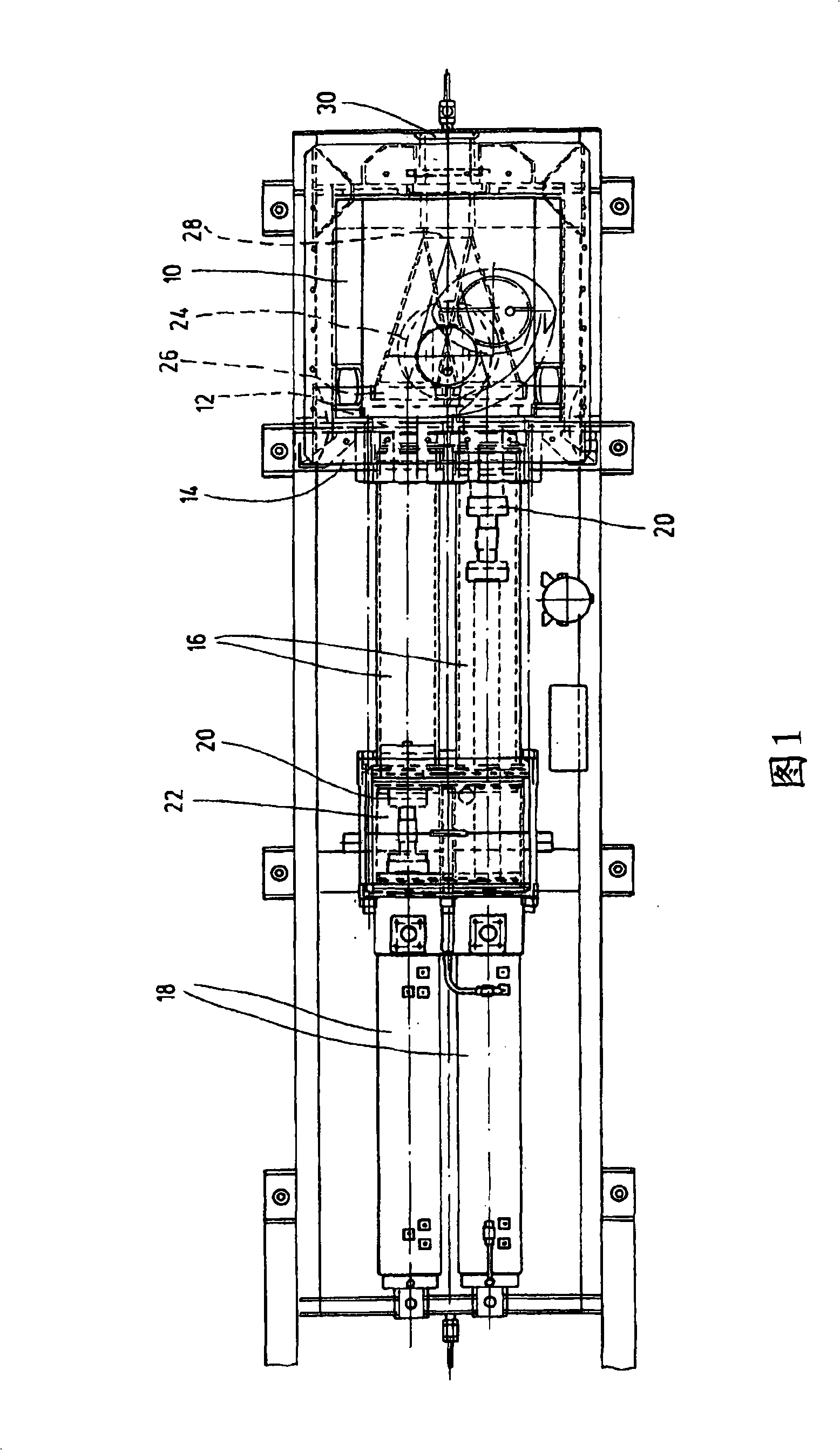 Piston pump for thick matter