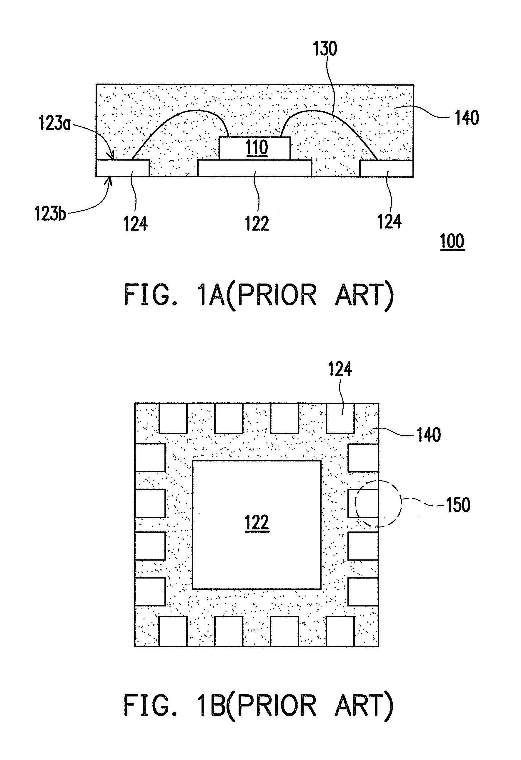 Quad flat non-leaded package structure