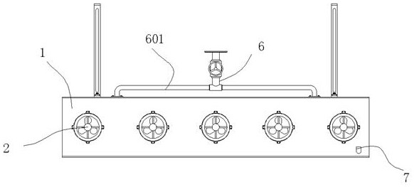 Dust falling and purifying device used in high-dust environment