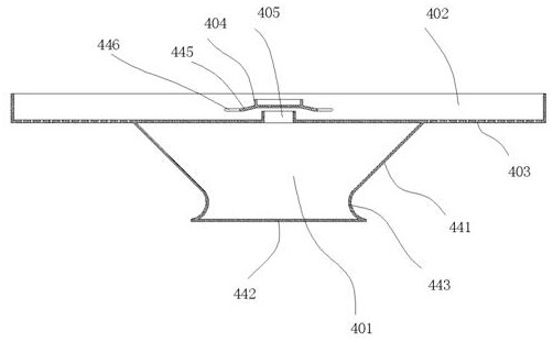 Dust falling and purifying device used in high-dust environment