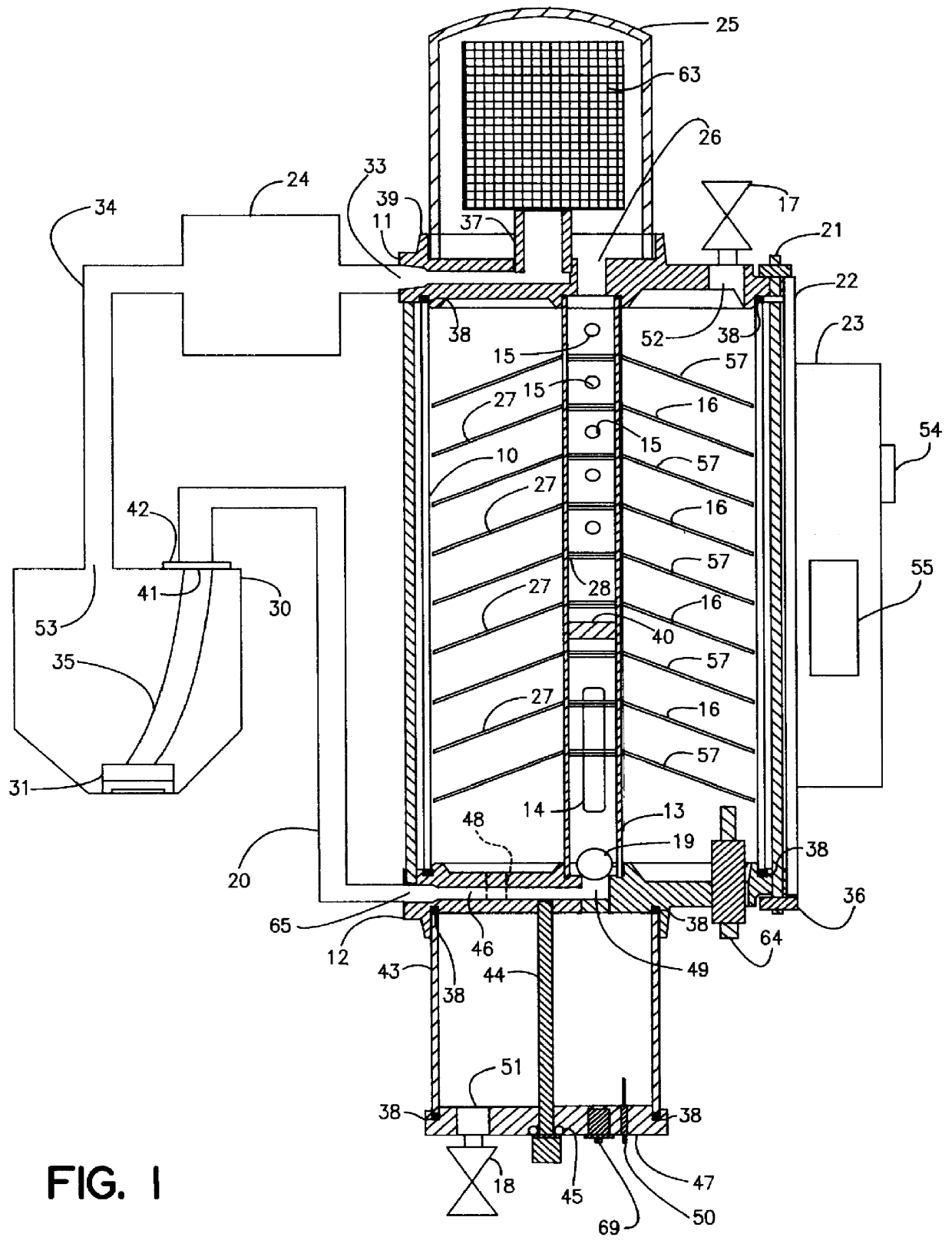 Apparatus for de-watering and purifying fuel oils and other liquids